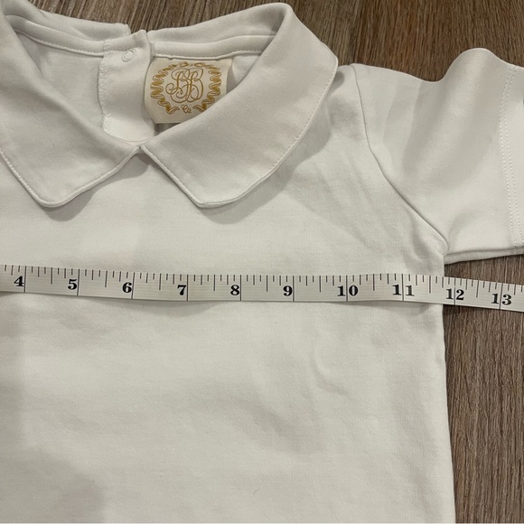 The Beaufort Bonnet Peter Pan Collar Short Sleeve Shirt Sz 4 Pima Cotton Preppy - Picture 5 of 7